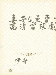 妻子5免费完整高清电视剧在线