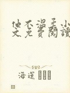 他不温柔小说全文免费阅读无弹窗