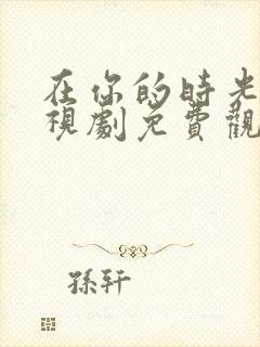 在你的时光里电视剧免费观看