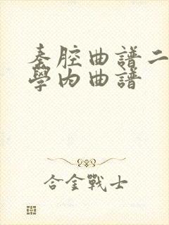 秦腔曲谱二胡初学内曲谱