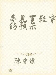 梦见买鞋穿新鞋的预示