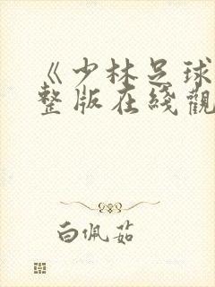 《少林足球》完整版在线观看