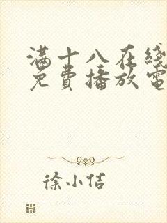 满十八在线观看免费播放电视剧大全封面