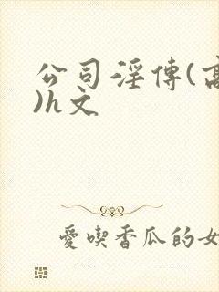 公司淫传(高h)h文