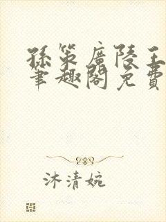 孙策广陵王po笔趣阁免费阅读