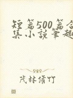 短篇500篇合集小说笔趣阁