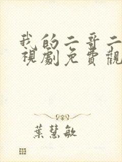 我的二哥二嫂电视剧免费观看