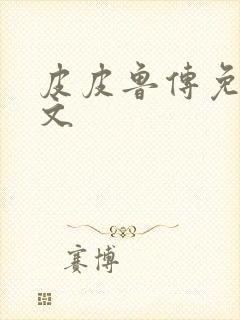 皮皮鲁传免费全文