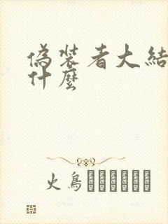 伪装者大结局是什么封面