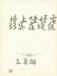 榜上佳婿电视剧33集在线观看