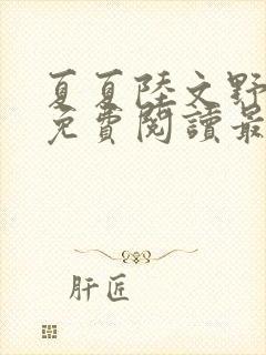 夏夏陆文野全文免费阅读最新章节列封面