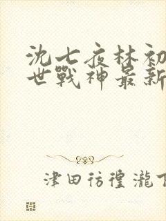 沈七夜林初雪绝世战神最新章节更新封面