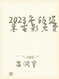 2023年的盗墓电影免费观看