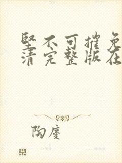 坚不可摧免费高清完整版在线观看封面