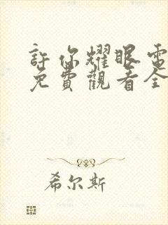 许你耀眼电视剧免费观看全集完整版封面