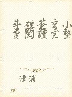 斗破苍穹小说免费阅读完整版无弹窗