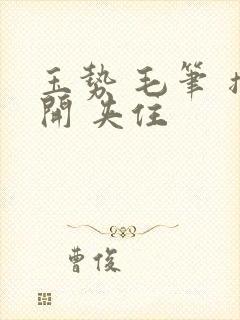 玉势 毛笔 撑开 夹住