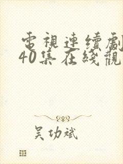 电视连续剧白狼40集在线观看