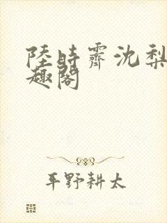 陆时霁沈梨初笔趣阁