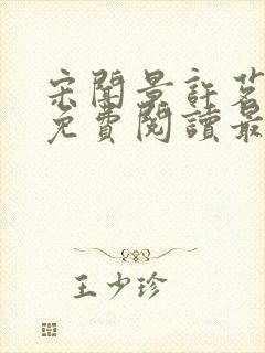 宋闻景许茗小说免费阅读最新章节封面