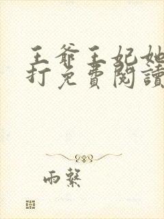 王爷王妃她很能打免费阅读