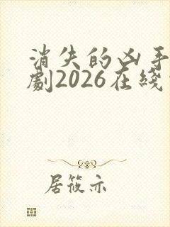 消失的凶手电视剧2026在线观看免费