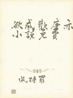 欲成欢唐亦衡的小说免费