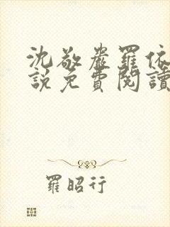 沈敬岩罗依依小说免费阅读封面