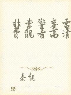 非常警事电影免费观看高清封面