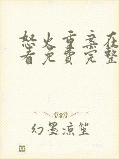 怒火重案在线观看免费完整版国语版