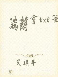 他好会txt笔趣阁
