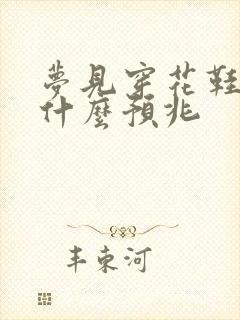 梦见穿花鞋子有什么预兆