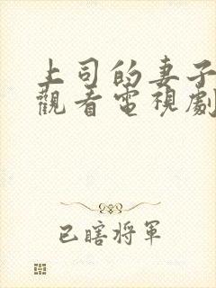 上司的妻子在线观看电视剧全集免费封面