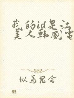 我的id是江南美人韩剧电视剧在线