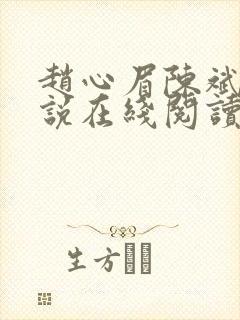 赵心眉陈斌的小说在线阅读封面