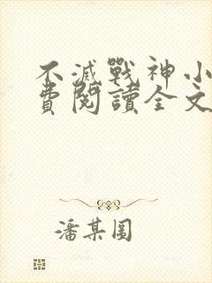 不灭战神小说免费阅读全文