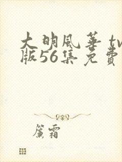 大明风华 tv版56集免费