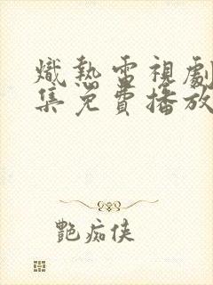 炽热电视剧40集免费播放