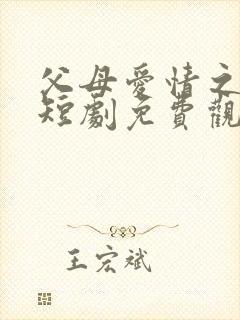 父母爱情之在续短剧免费观看完整版高清