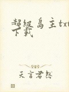 超级岛主txt下载