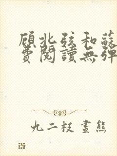 顾北弦和苏o免费阅读无弹窗