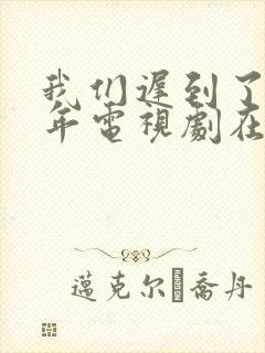 我们迟到了很多年电视剧在线观看