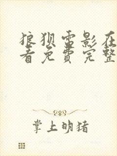 狼狈电影在线观看免费完整版高清封面