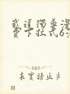 武道独尊漫画免费下拉式6漫画