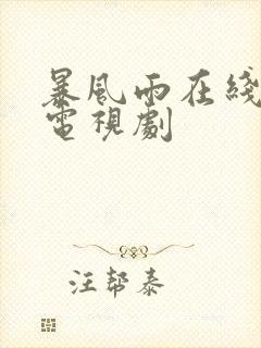 暴风雨在线日本电视剧