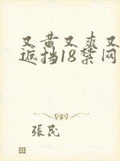 又黄又爽又色无遮挡18禁网站