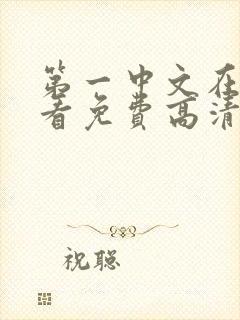 第一中文在线观看免费高清电视剧封面