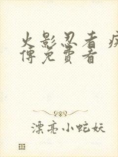 火影忍者 疾风传免费看封面