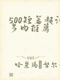 500短篇超污多肉推荐封面