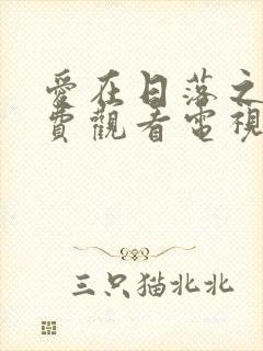 爱在日落之前免费观看电视剧全集